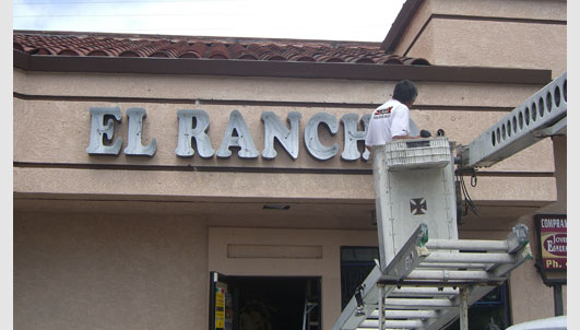 Channel Letter Sign Installation