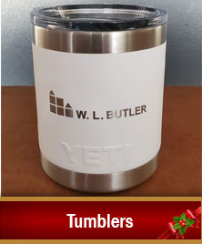 Holiday gift tumblers